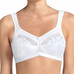 woman wearing white bra