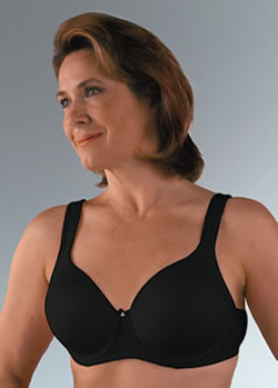 woman wearing black bra