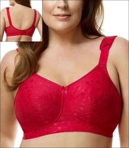 woman wearing red bra