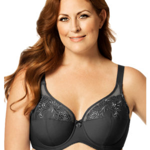 woman wearing black bra with sheer detail
